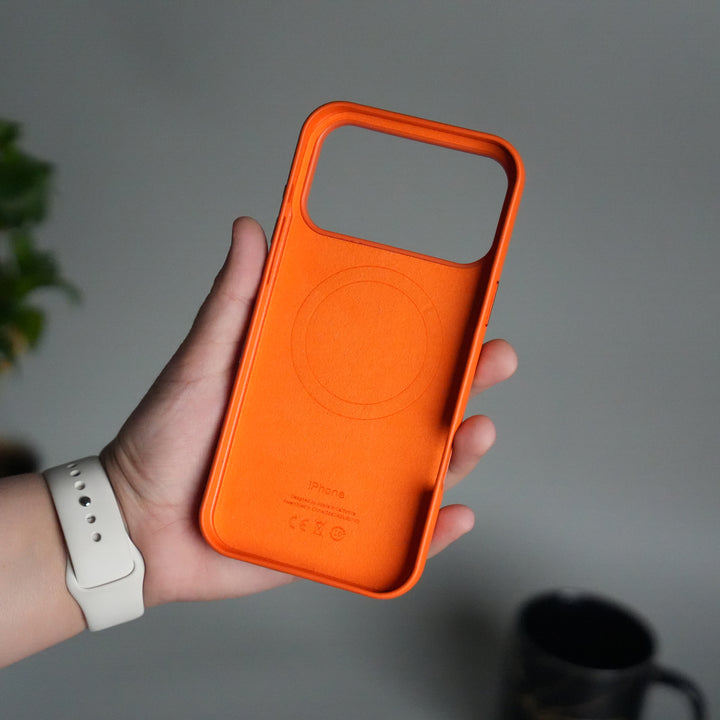 iPhone 17 Pro Max MagSafe PU Leather Back Cover | Premium PU Leather | Slim & Elegant Hard Case