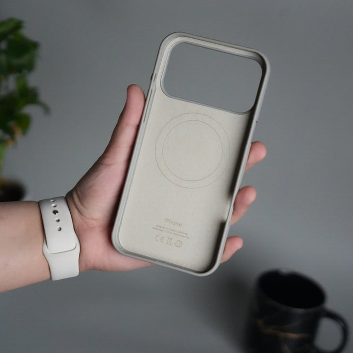 iPhone 17 Pro Max MagSafe PU Leather Back Cover | Premium PU Leather | Slim & Elegant Hard Case