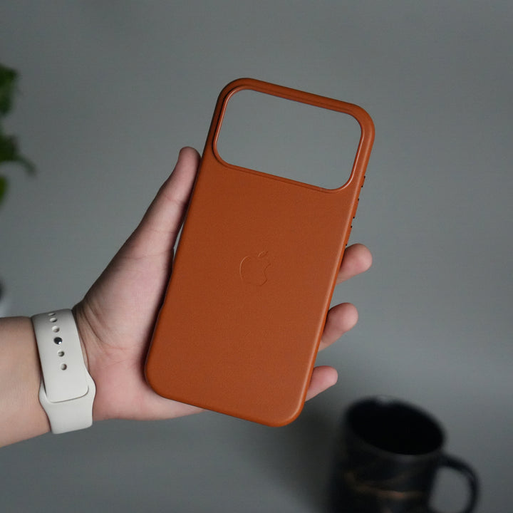 iPhone 17 Pro Max MagSafe PU Leather Back Cover | Premium PU Leather | Slim & Elegant Hard Case