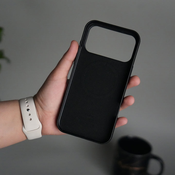 iPhone 17 Pro Max MagSafe PU Leather Back Cover | Premium PU Leather | Slim & Elegant Hard Case