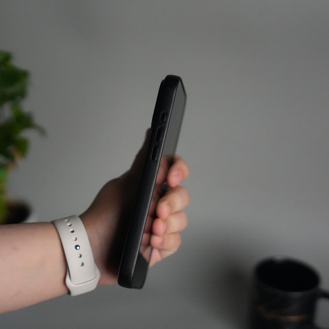 iPhone 17 Pro Max MagSafe PU Leather Back Cover | Premium PU Leather | Slim & Elegant Hard Case