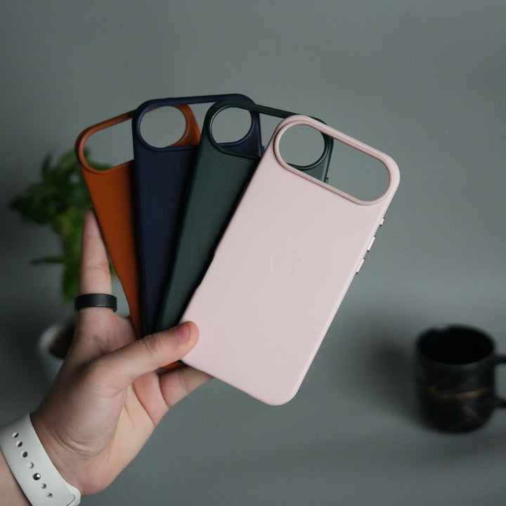 iPhone 17 Air MagSafe PU Leather Back Cover | Premium PU Leather | Slim & Elegant Hard Case