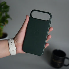 iPhone 17 Air MagSafe PU Leather Back Cover | Premium PU Leather | Slim & Elegant Hard Case