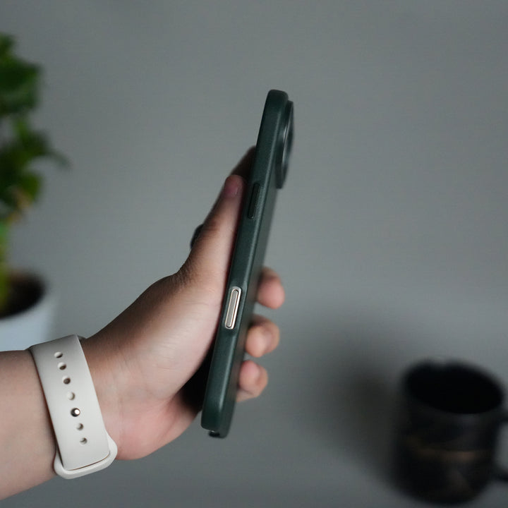 iPhone 17 Air MagSafe PU Leather Back Cover | Premium PU Leather | Slim & Elegant Hard Case