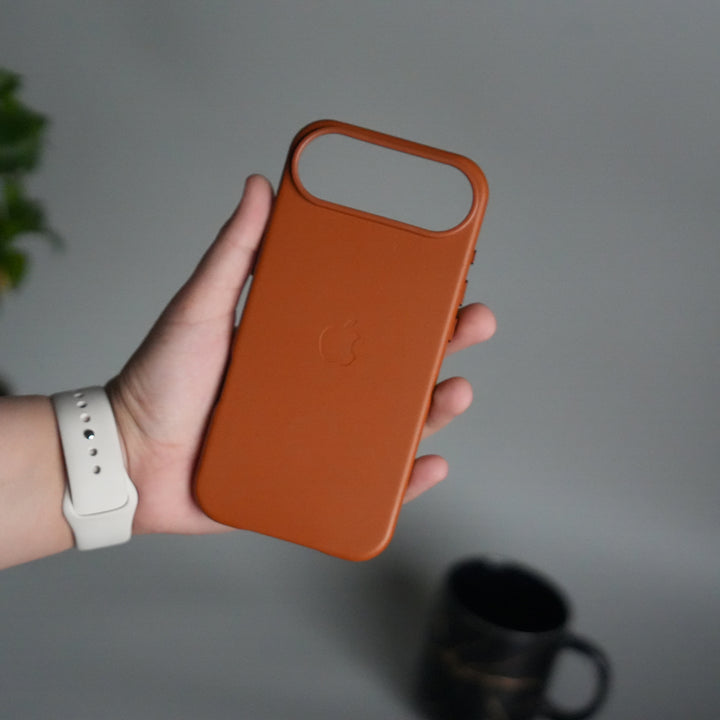 iPhone 17 Air MagSafe PU Leather Back Cover | Premium PU Leather | Slim & Elegant Hard Case