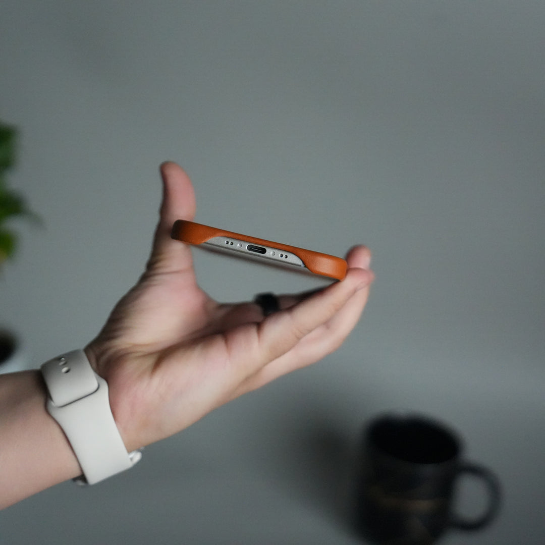 iPhone 17 Air MagSafe PU Leather Back Cover | Premium PU Leather | Slim & Elegant Hard Case