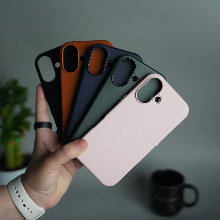 iPhone 17 MagSafe PU Leather Back Cover | Premium PU Leather | Slim & Elegant Hard Case