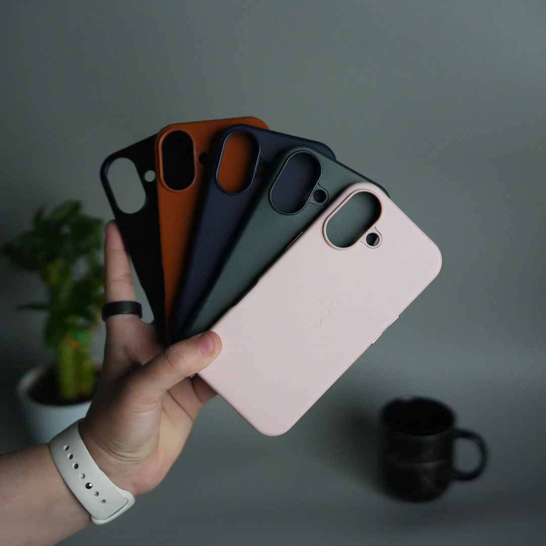 iPhone 17 MagSafe PU Leather Back Cover | Premium PU Leather | Slim & Elegant Hard Case