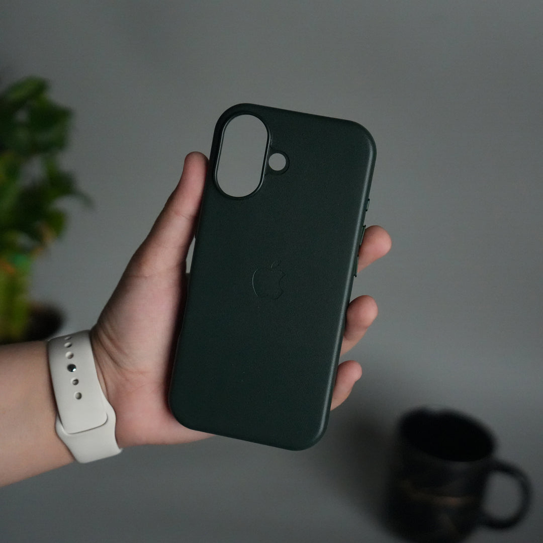 iPhone 17 MagSafe PU Leather Back Cover | Premium PU Leather | Slim & Elegant Hard Case