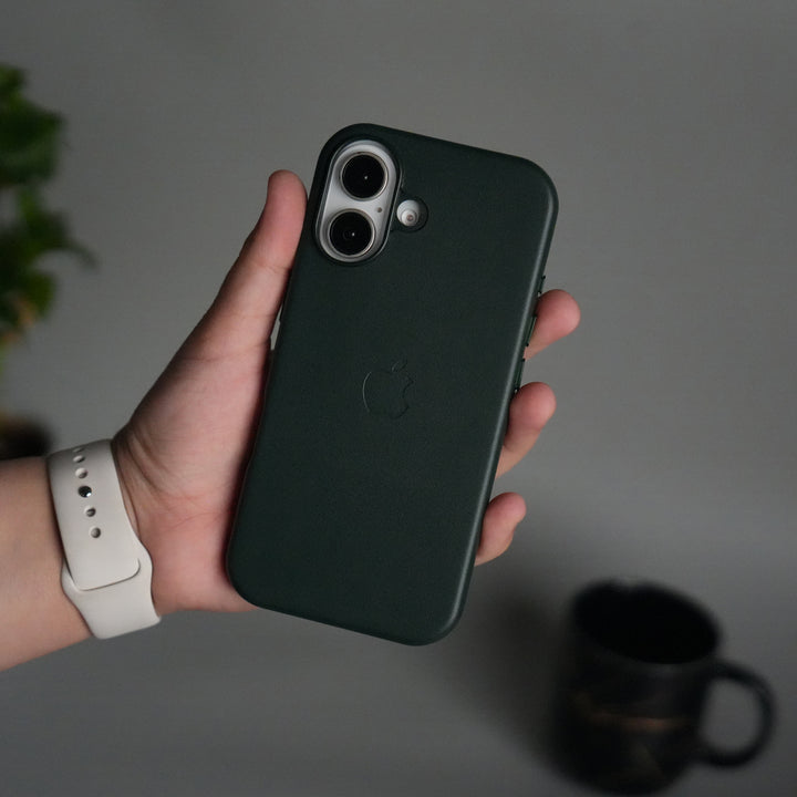 iPhone 17 MagSafe PU Leather Back Cover | Premium PU Leather | Slim & Elegant Hard Case