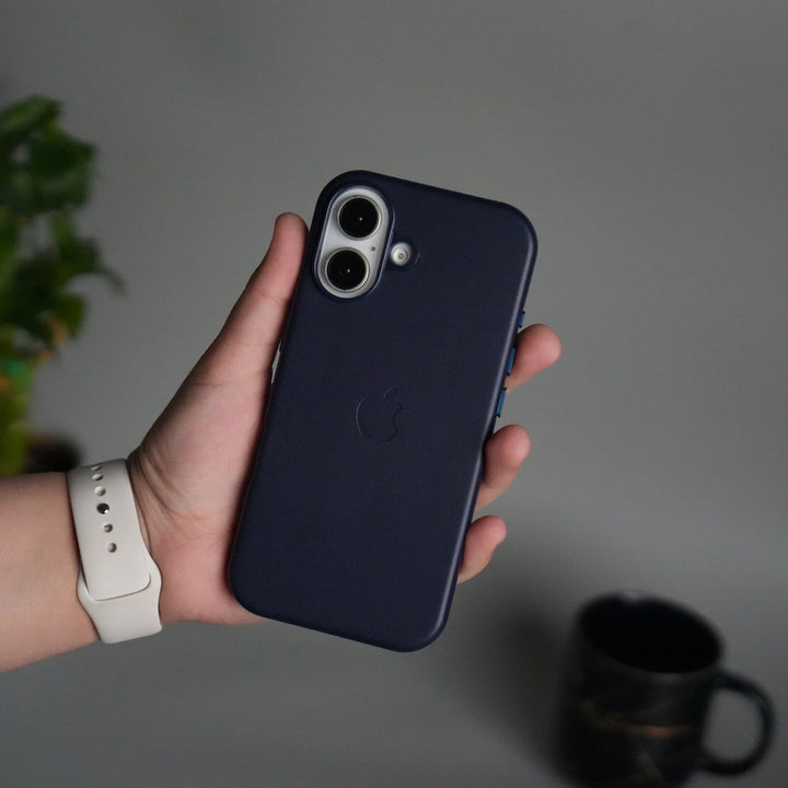 iPhone 17 MagSafe PU Leather Back Cover | Premium PU Leather | Slim & Elegant Hard Case