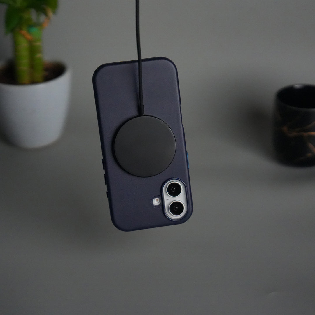 iPhone 17 MagSafe PU Leather Back Cover | Premium PU Leather | Slim & Elegant Hard Case