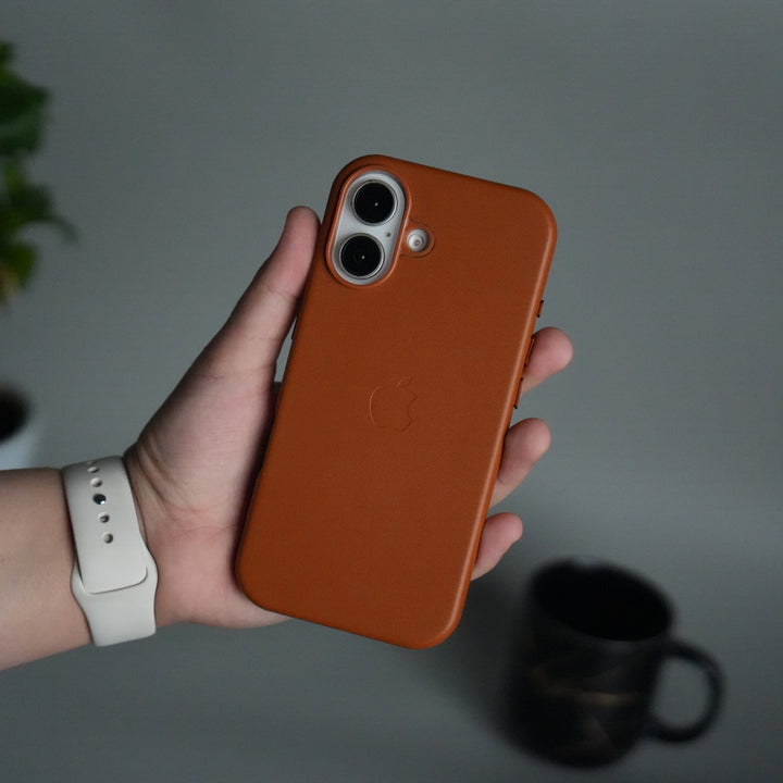 iPhone 17 MagSafe PU Leather Back Cover | Premium PU Leather | Slim & Elegant Hard Case