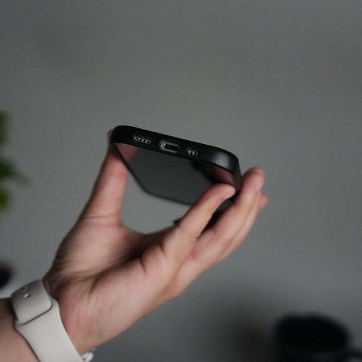 iPhone 17 MagSafe PU Leather Back Cover | Premium PU Leather | Slim & Elegant Hard Case