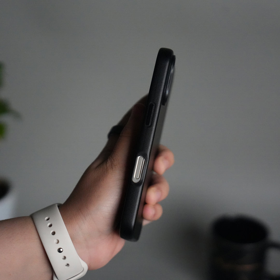 iPhone 17 MagSafe PU Leather Back Cover | Premium PU Leather | Slim & Elegant Hard Case