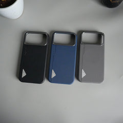 iPhone 17 Pro Leather Texture MagSafe PVC NUIU Case With Metal Camera BumP
