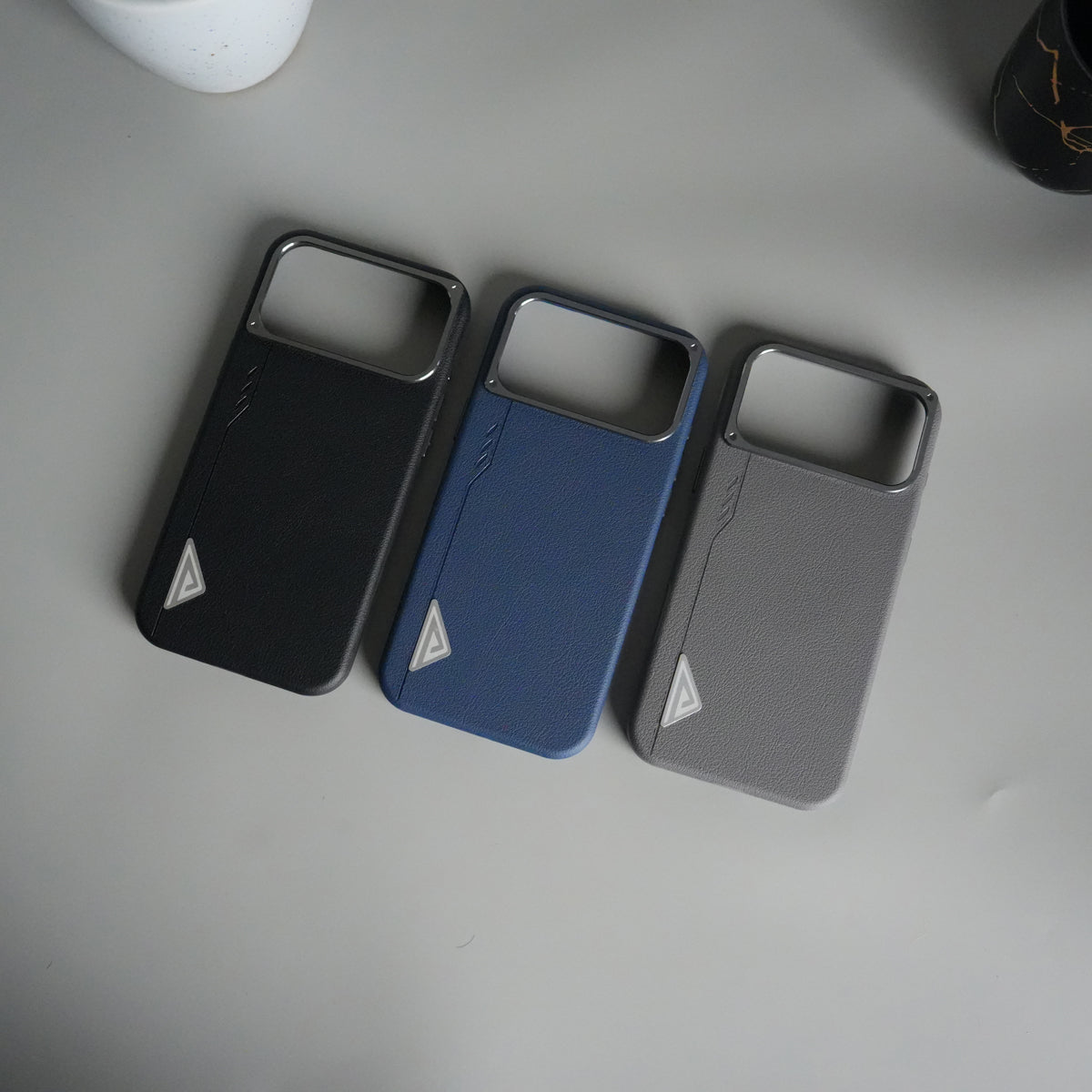 iPhone 17 Pro Leather Texture MagSafe PVC NUIU Case With Metal Camera BumP