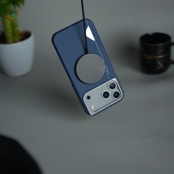 iPhone 17 Pro Max Leather Texture MagSafe PVC NUIU Case With Metal Camera Bump