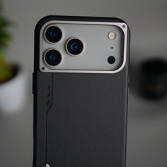 iPhone 17 Pro Leather Texture MagSafe PVC NUIU Case With Metal Camera BumP
