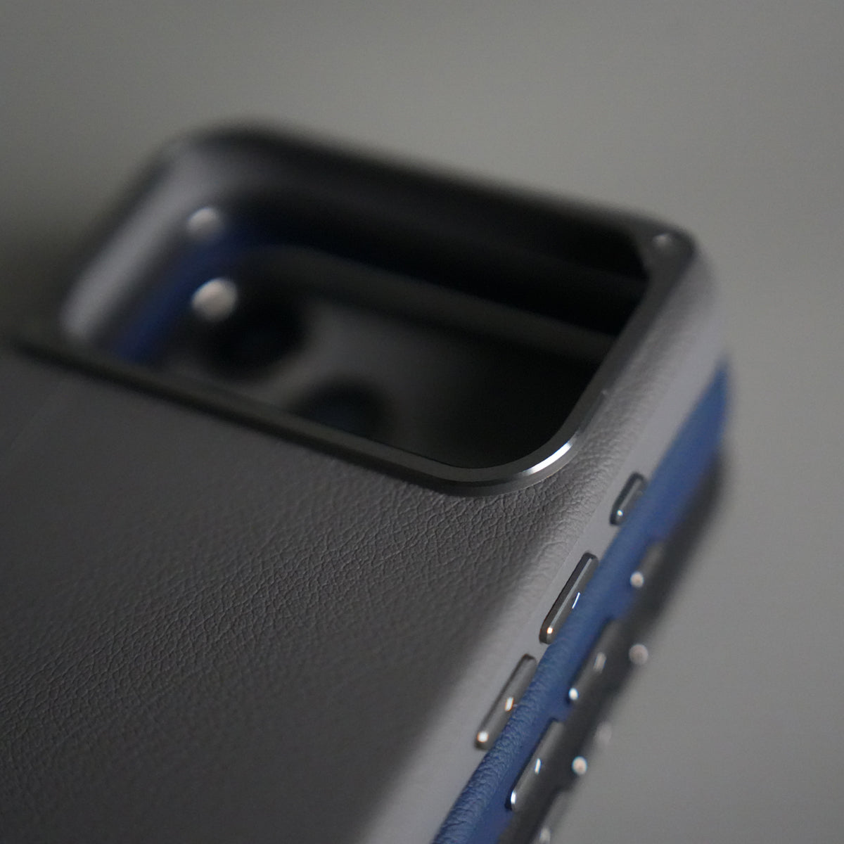 iPhone 17 Pro Leather Texture MagSafe PVC NUIU Case With Metal Camera BumP