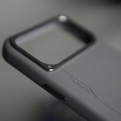iPhone 17 Pro Leather Texture MagSafe PVC NUIU Case With Metal Camera BumP