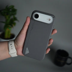 iPhone 17 Air Leather Texture MagSafe PVC NUIU Case With Metal Camera Bump