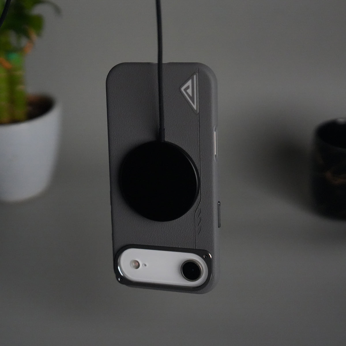 iPhone 17 Air Leather Texture MagSafe PVC NUIU Case With Metal Camera Bump