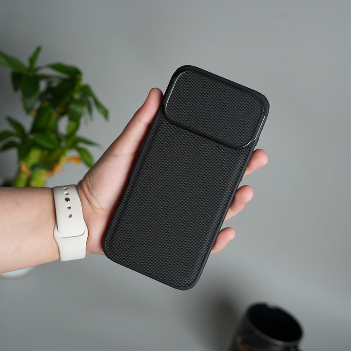 iPhone 17 Pro Max Metal Camera Cap Stand Case Cover