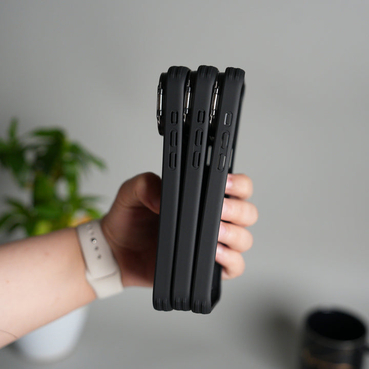 iPhone 17 Pro Max Metal Camera Cap Stand Case Cover