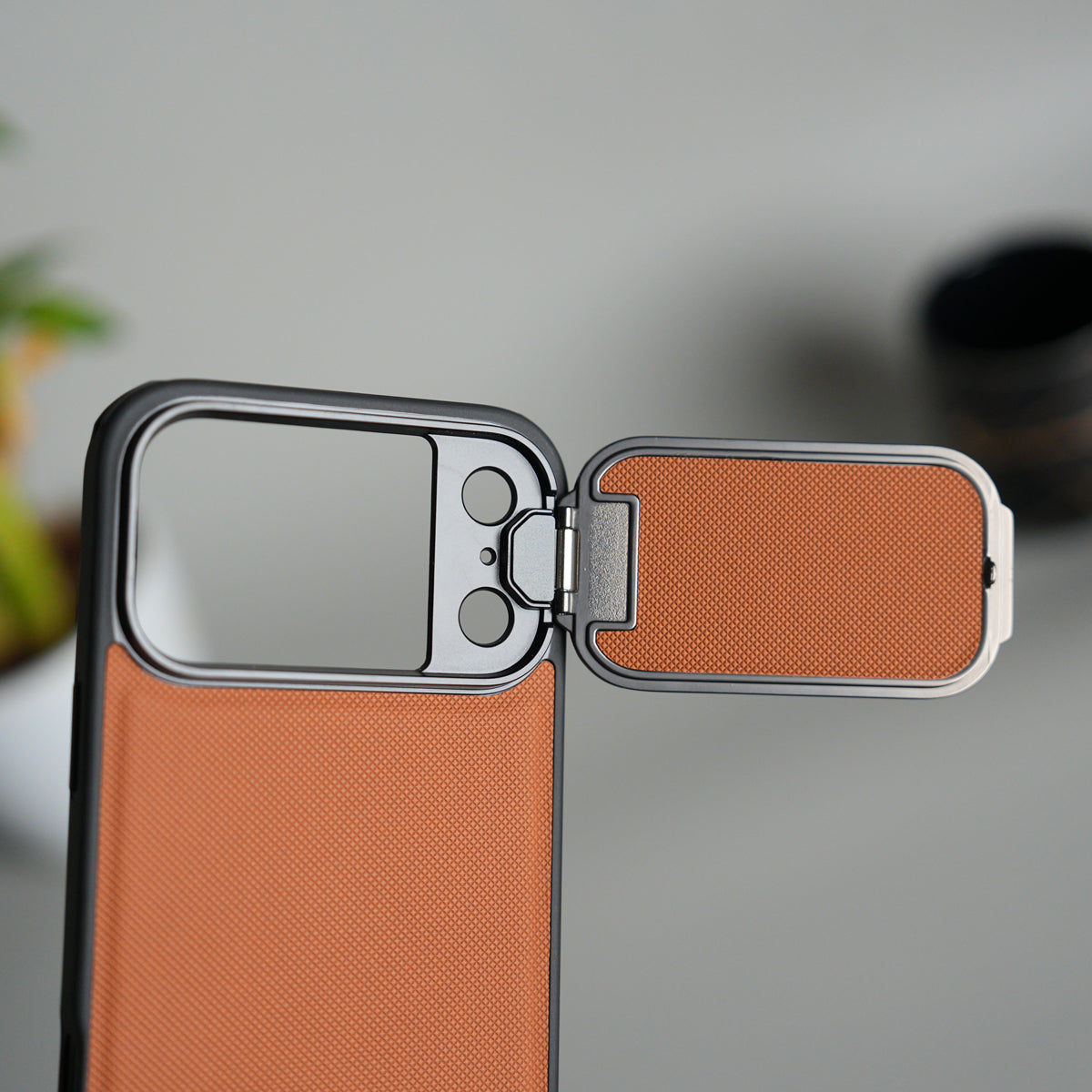 iPhone 17 Pro Max Metal Camera Cap Stand Case Cover