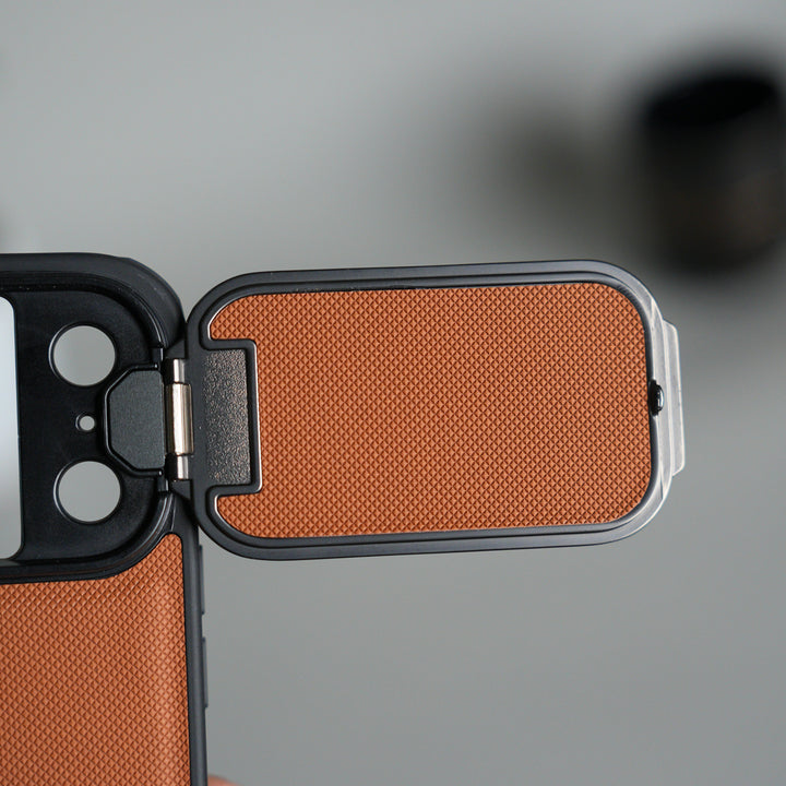 iPhone 17 Pro Max Metal Camera Cap Stand Case Cover