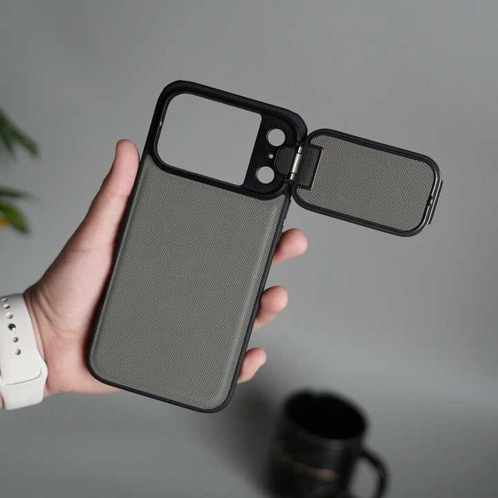 iPhone Series Metal Camera Cap Stand Case Cover