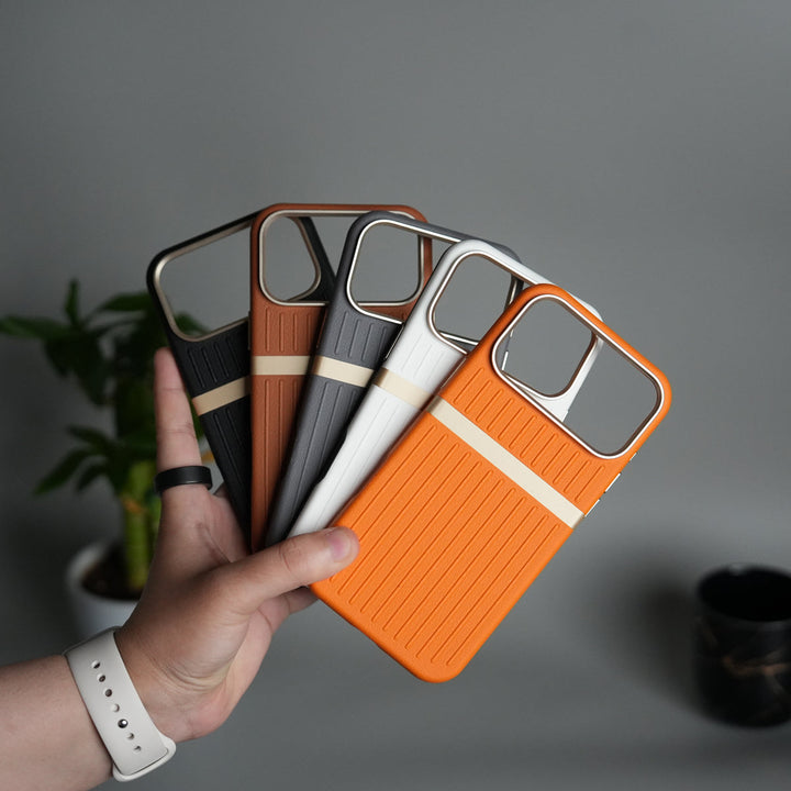 iPhone 17 Pro MagSafe Case | Premium Suitcase Textured Grip Cover with Metal Camera Bumper