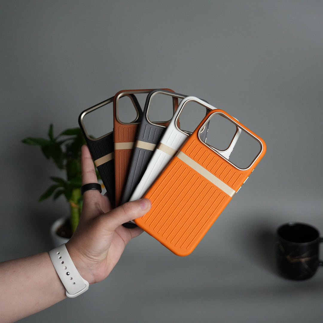 iPhone 17 Pro MagSafe Case | Premium Suitcase Textured Grip Cover with Metal Camera Bumper