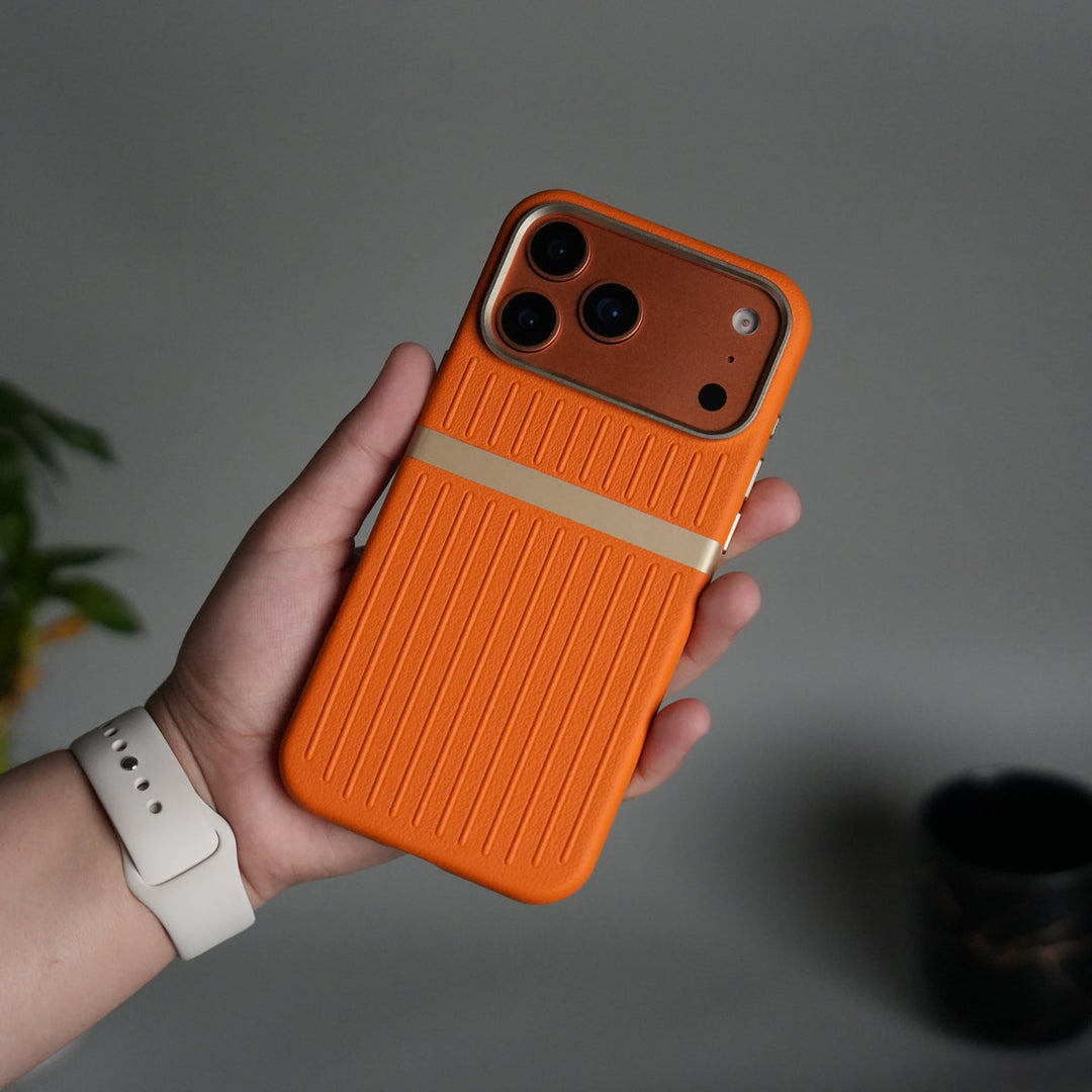 iPhone 17 Pro Max MagSafe Case | Premium Suitcase Textured Grip Cover with Metal Camera Bumper