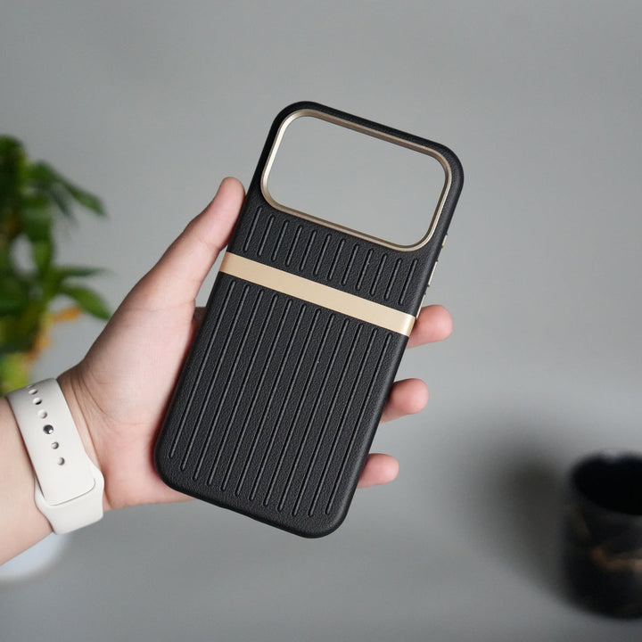 iPhone 17 Pro MagSafe Case | Premium Suitcase Textured Grip Cover with Metal Camera Bumper