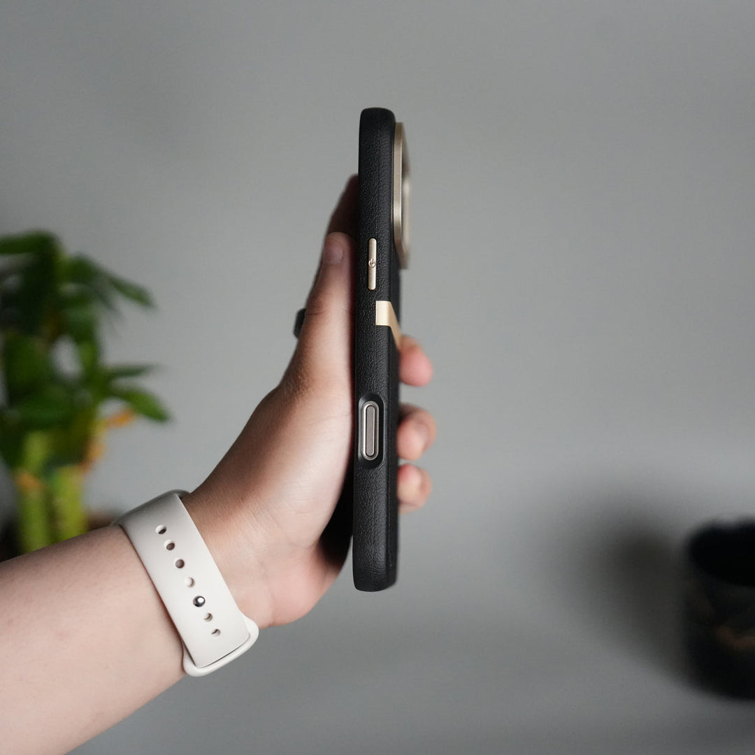 iPhone 17 Pro MagSafe Case | Premium Suitcase Textured Grip Cover with Metal Camera Bumper