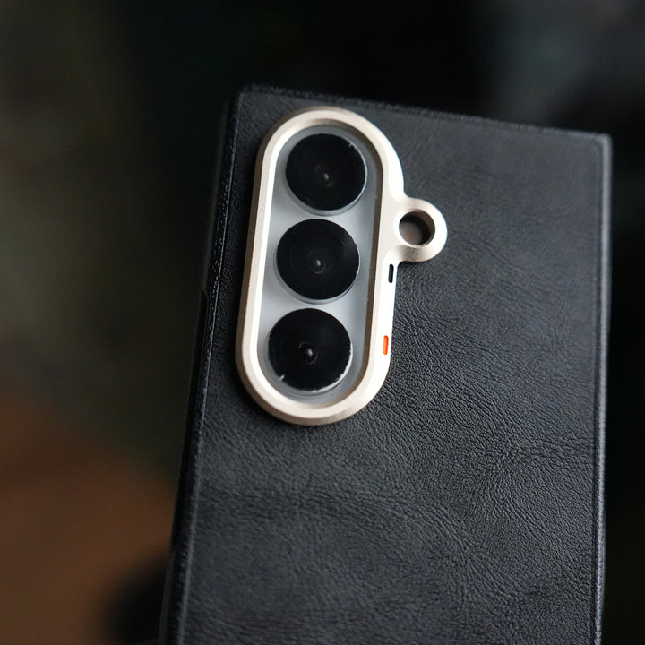 Galaxy Z Fold 7 Premium PU Leather Back Case with Front Frame | Slim & Elegant Design