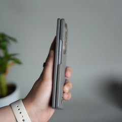 Galaxy Z Fold 7 Premium PU Leather Back Case with Front Frame | Slim & Elegant Design