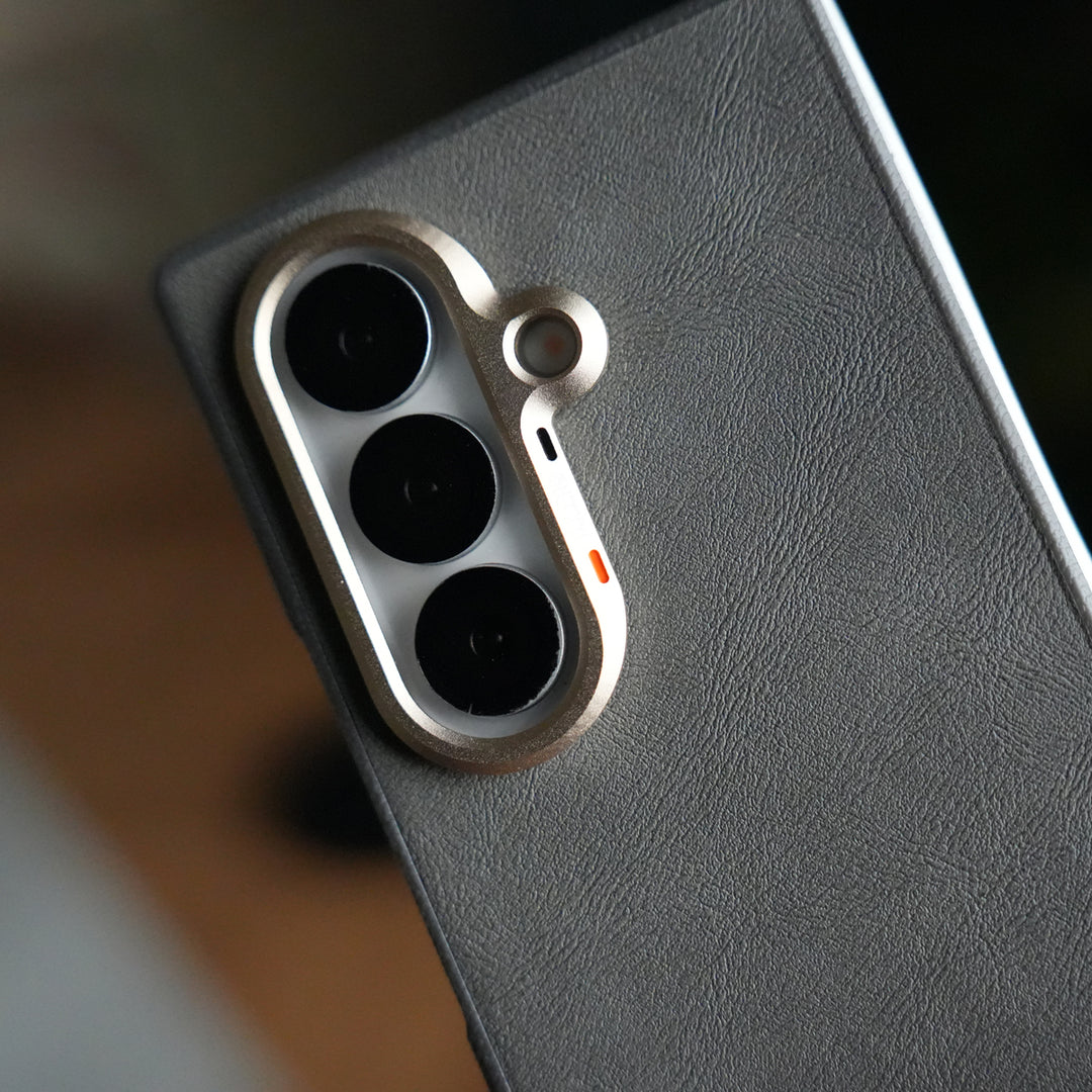 Galaxy Z Fold 7 Premium PU Leather Back Case with Front Frame | Slim & Elegant Design