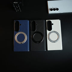 Premium Back Case for Samsung Galaxy Z Fold 8 Ultra | Hinge Protection & Rotating Metal Ring Stand