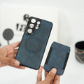 Galaxy S26 Ultra Magnetic PU Leather Wallet Case with Detachable Card Holder