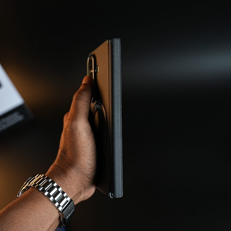 Premium Back Case for Samsung Galaxy Z Fold 8 Ultra | Hinge Protection & Rotating Metal Ring Stand