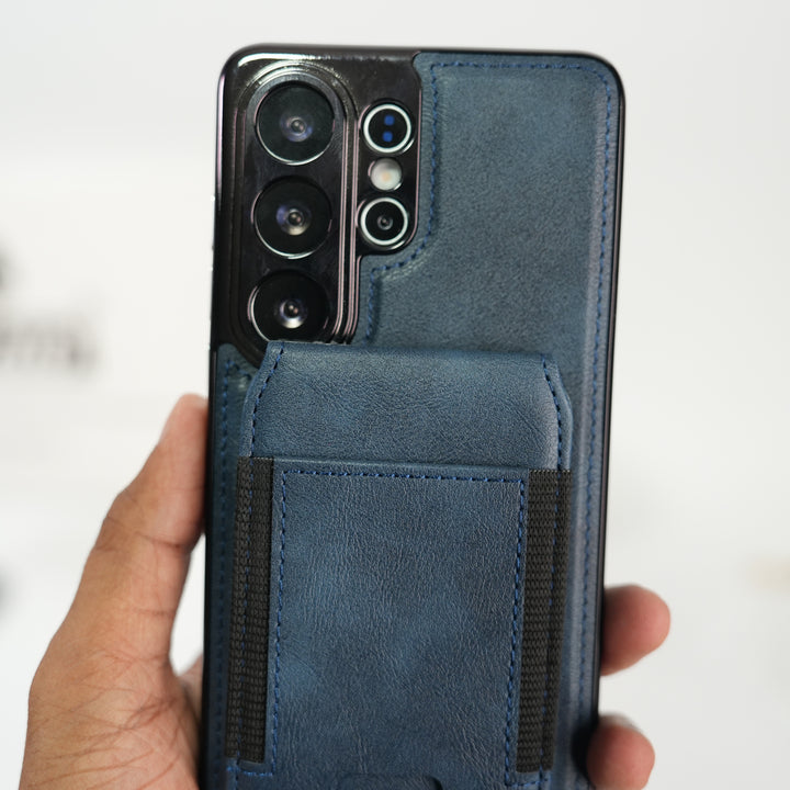 Galaxy S26 Ultra Magnetic PU Leather Wallet Case with Detachable Card Holder