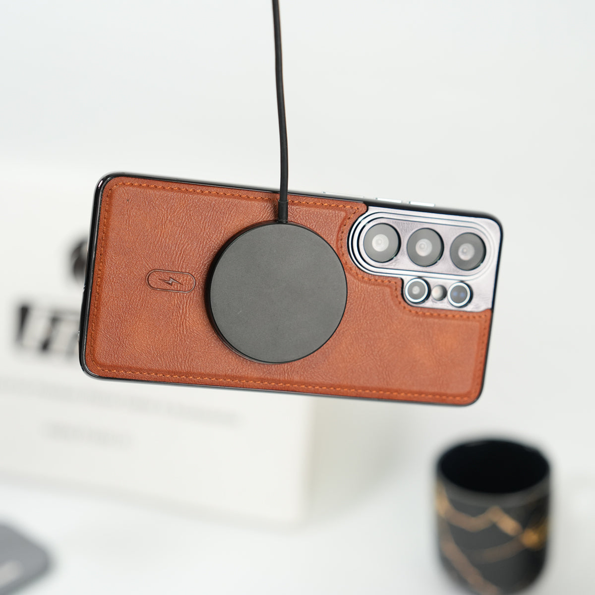 Galaxy S26 Ultra Magnetic PU Leather Wallet Case with Detachable Card Holder