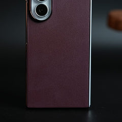 Burgundy Leather-Texture Case for Samsung Galaxy Z Fold 8 Ultra | Premium Matte Protective Back Cover