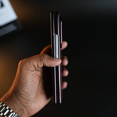 Burgundy Leather-Texture Case for Samsung Galaxy Z Fold 8 Ultra | Premium Matte Protective Back Cover