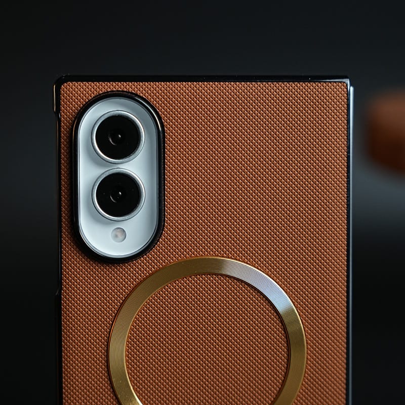 Premium Textured MagSafe Compatible Case for Samsung Galaxy Z Fold 8 | Magnetic Ring & Built-In Kickstand