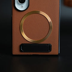 Premium Textured MagSafe Compatible Case for Samsung Galaxy Z Fold 8 | Magnetic Ring & Built-In Kickstand