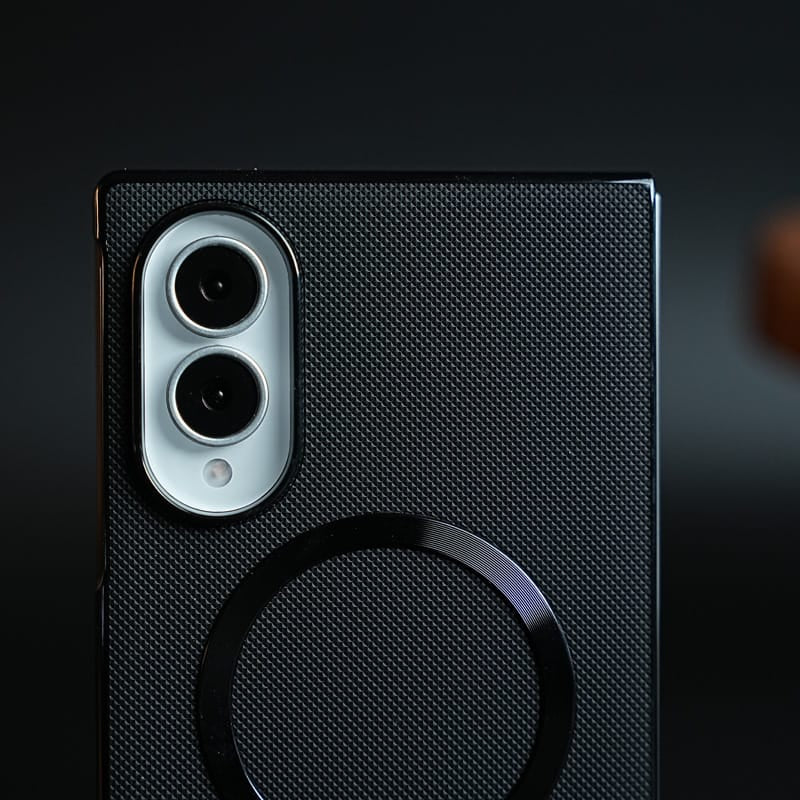 Premium Textured MagSafe Compatible Case for Samsung Galaxy Z Fold 8 | Magnetic Ring & Built-In Kickstand